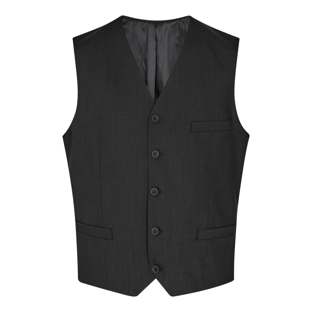 Vest Regular Fit Eksta Lang 2017 2722 115 Charcoal fra Sunwill