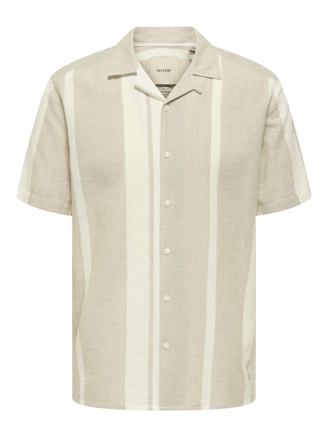 Onscaiden Life Stripe Linen Resort fra Only & Sons