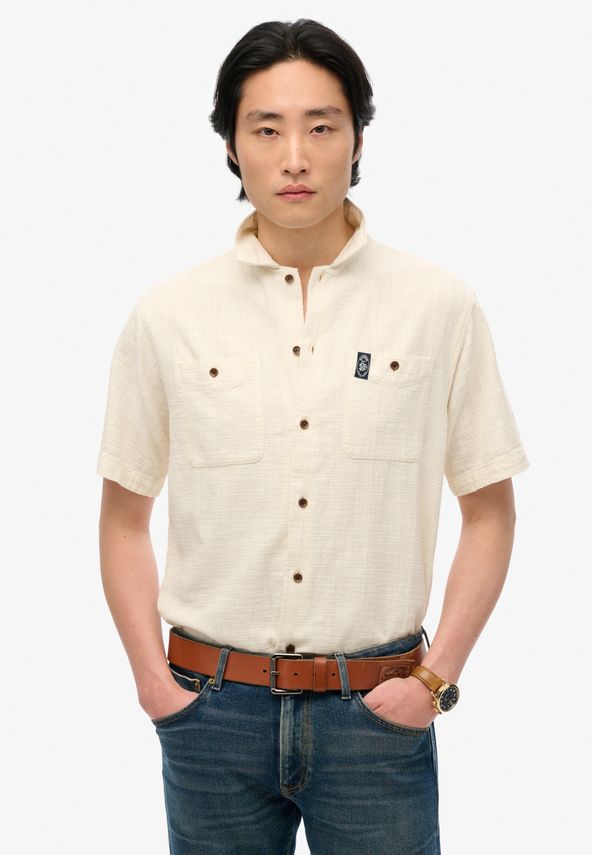 Merchant Ss Textured Shirt fra Superdry