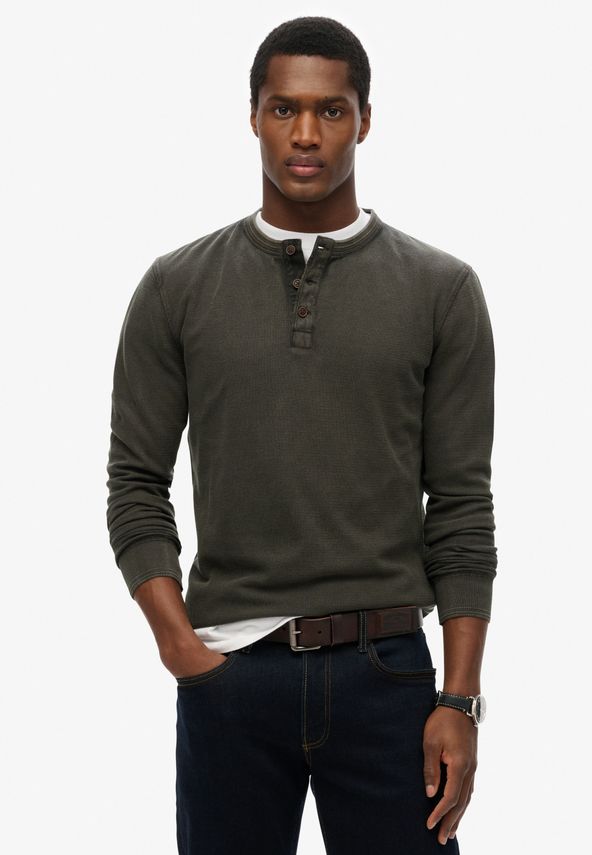 Lw Textured Grandad Top fra Superdry