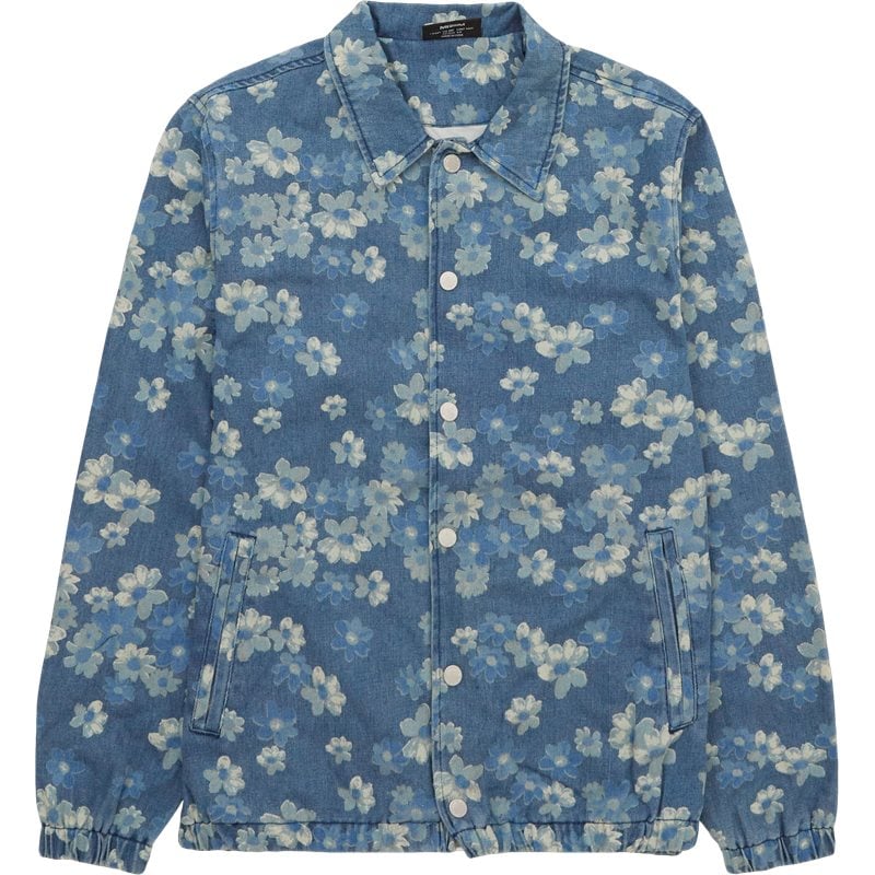 Garden Denim Coach Jacket Denim fra Pleasures Now