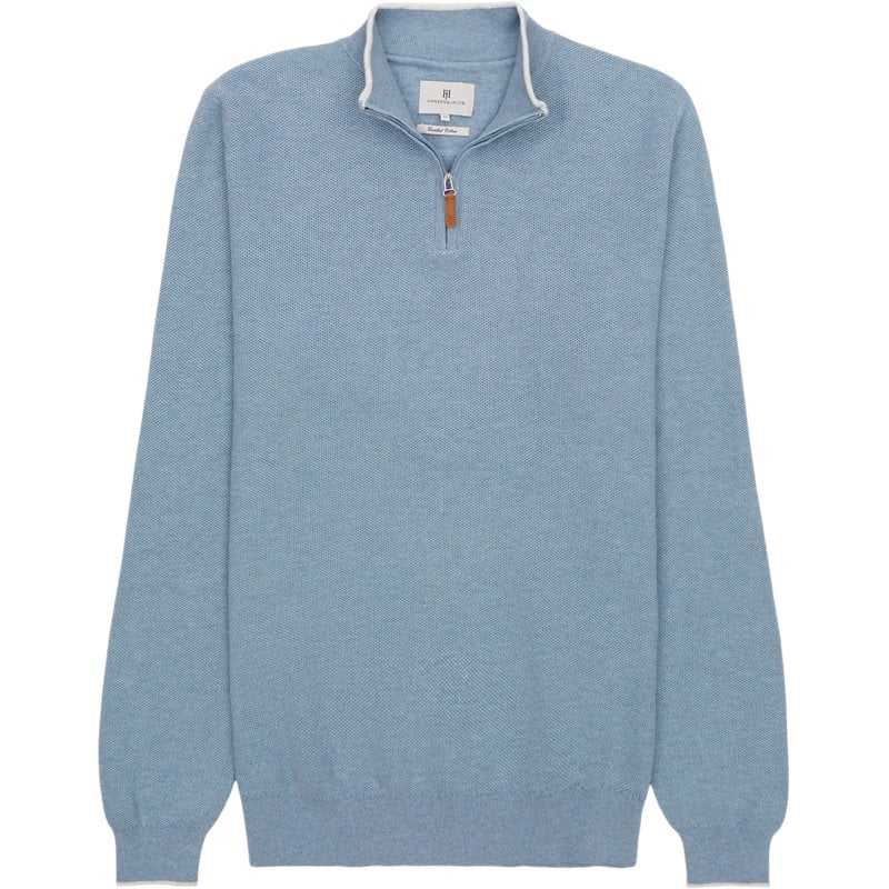 1183 Structure Half Zip fra Hansen & Jacob