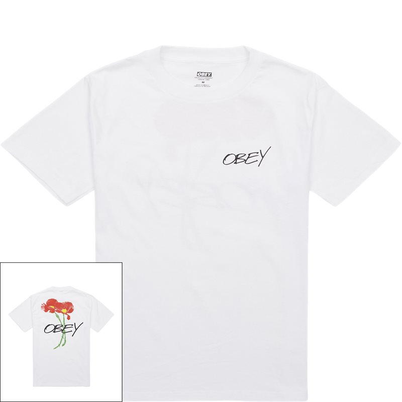 Poppies Tee 165264123 T Shirts White fra Obey