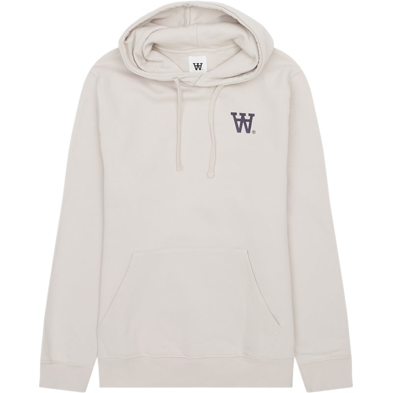 Ash Aa Chest Hoodie Sand fra Wood Wood