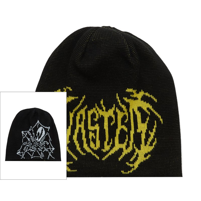 Prey Reverse Brow Beanie Black fra Wasted Paris