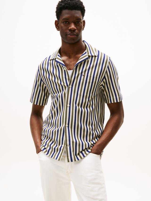 1985 Knitted Stripe Ss Shirt fra Tommy Hilfiger